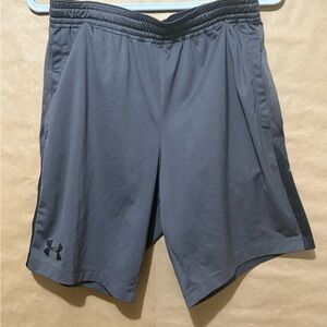 Under Armour Gray Athletic Shorts Moisture-Wicking Performance